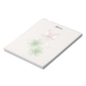 Klavers en strik notitieblok (Linkerzijde)