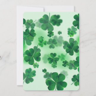 Klavers in Groene Pastel Kaart