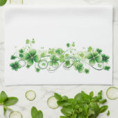 Klavers keukenhanddoek (Gevouwen)