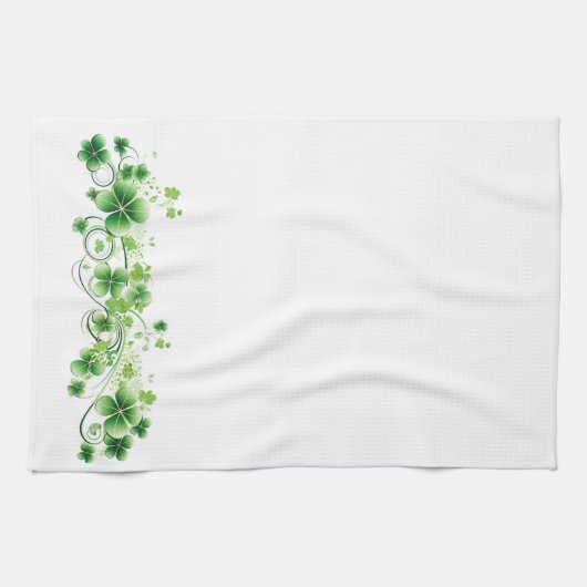 Klavers keukenhanddoek (Horizontaal)