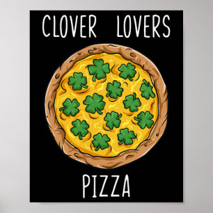 Klavers Troon St Patricks Dag Plezier Ierse jongen Poster