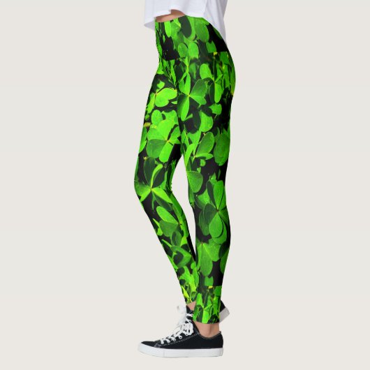 Klavers van Geluk op St. Patrick's Day Leggings (Links)