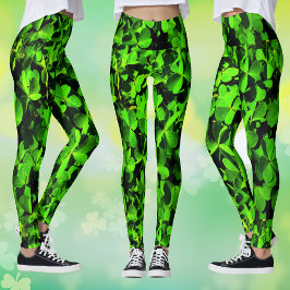 Klavers van Geluk op St. Patrick's Day Leggings