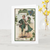 Klavers voor Geluk Kaart (Gele Bloem)