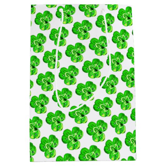 Klavertje Geschenktas Medium Cadeauzakje (Voorkant)