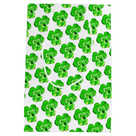 Klavertje Geschenktas Medium Cadeauzakje (Achterkant)