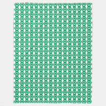 Klavertje Groen Wit Hexagon Patroon