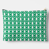 Klavertje Groen Wit Hexagon Patroon Groot Etui (Achterkant)