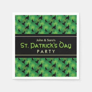 Klavertje-patroon St. Patrick's Day-feest Servet