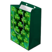 Klavertje St. Patrick's Day Cadeautas (Achterkant Gekanteld)