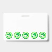 Klavertje vier badge (Achterkant)