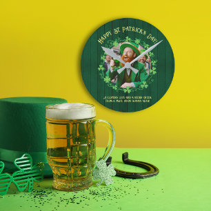Klavertje Vier & Bier Vriendschap Ronde Klok