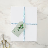 Klavertje vier en Leprechaun Cadeaulabel (Met Touw)