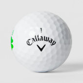 Klavertje vier Ierse groene St. Patrick's Day golf Golfballen (Logo)