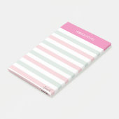 Klavertjes en Post-it-dingen met pastelstrepen om Post-it® Notes (Schuin)