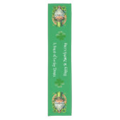 Klavertjes & Leprechauns St. Patrick's Dag Korte Tafelloper (Voorkant)