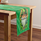 Klavertjes & Leprechauns St. Patrick's Dag Korte Tafelloper (Voorbeeld)