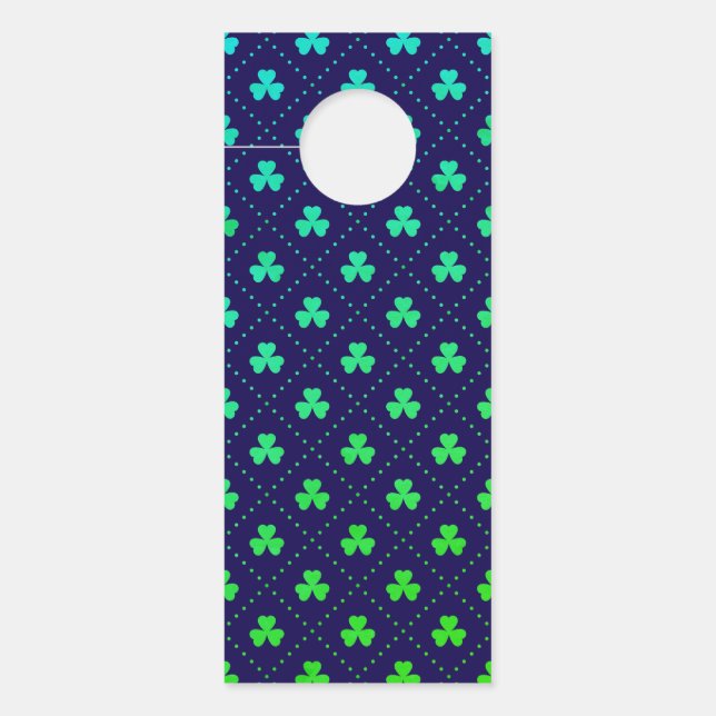 Klavertjes St. Patrick's Day Patroon-53223 Deurhanger (Voorkant)