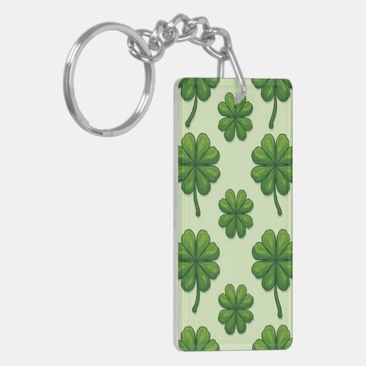 klavertjevier-bord sleutelhanger (Voorkant Links)