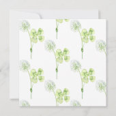 klavertjevier | Shamrock bladeren | BABY SHOWER Kaart (Achterkant)