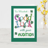 Klavertjevier van de Auditie van het Geluk van de Kaart (Gele Bloem)