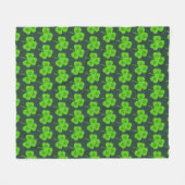 KLAVERVERDE BLAD ST. PATRICK'S DAG FLEECE DEKEN (Voorkant (Horizontaal))