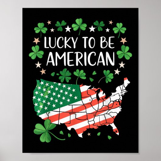 Klavervlag kaart van Amerika Poster (Voorkant)