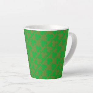 Klavervormig patroon latte mok