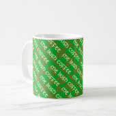 Klavervormpatroon Koffiemok (Voorkant links)