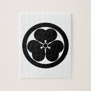 Klaverzuring in cirkel legpuzzel