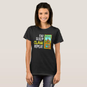 Klaw Machine Vaardigheid Kraan Machine T-shirt (Voorkant volledig)