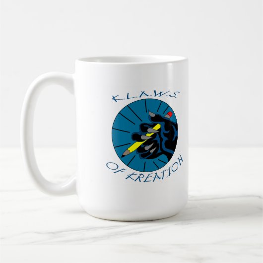 Klaw of Kreation-mok Koffiemok (Links)