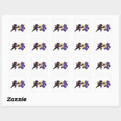 Klaw Strike Ninja vs Monster Chibi Anime RPG Game Vierkante Sticker (Vel)