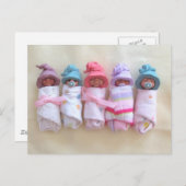 Klay-baby's, Elf-Petten, slapen, zwaden, koken Briefkaart (Voorkant / Achterkant)