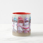 Klay-baby's, Elf-Petten, slapen, zwaden, koken Mok (Midden)