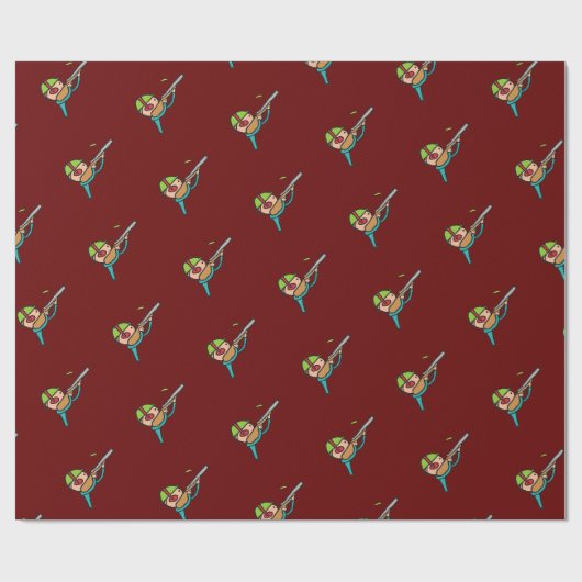 Klay Pigeon Trap Shooting Cadeaupapier (Vlak)