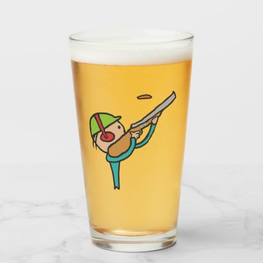 Klay Pigeon Trap Shooting Glas (Voorkant gevuld)