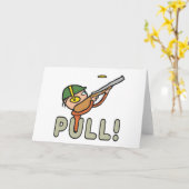 Klay Pigeon Trap Shooting Kaart (Gele Bloem)