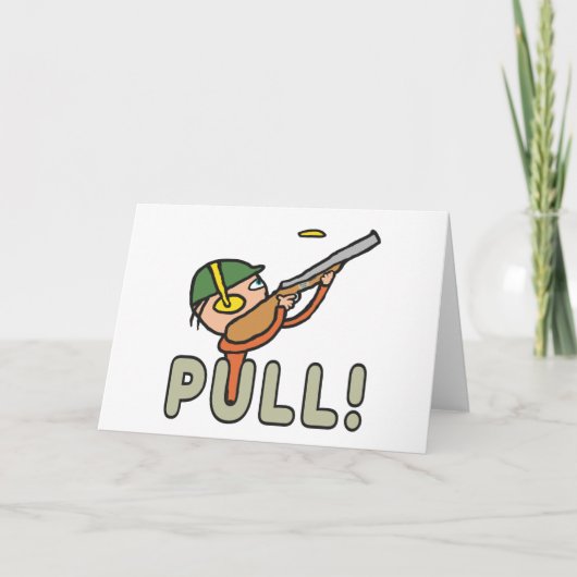 Klay Pigeon Trap Shooting Kaart (Voorkant)