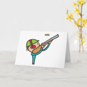 Klay Pigeon Trap Shooting Kaart (Gele Bloem)