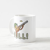 Klay Pigeon Trap Shooting Koffiemok (Voorkant links)