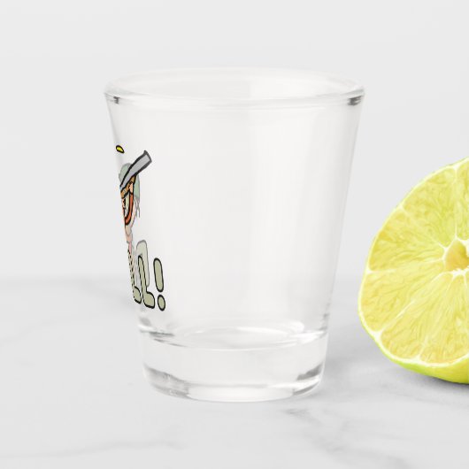 Klay Pigeon Trap Shooting Shot Glas (Rechts)