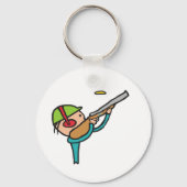 Klay Pigeon Trap Shooting Sleutelhanger (Voorkant)