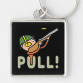 Klay Pigeon Trap Shooting Sleutelhanger (Voorkant)