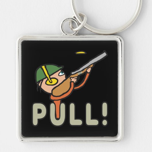 Klay Pigeon Trap Shooting Sleutelhanger (Voorkant)