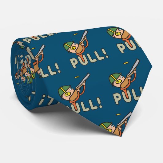 Klay Pigeon Trap Shooting Stropdas (Opgerold)