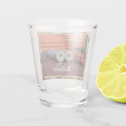 Klay Targets Trap Shooting Personalized Shot Glas (Achterkant)