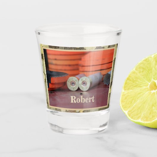 Klay Targets Trap Shooting Personalized Shot Glas (Voorkant)