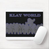 Klay World Black Glow MousPad Muismat (Met muis)