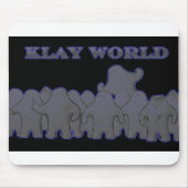 Klay World Black Glow MousPad Muismat (Voorkant)